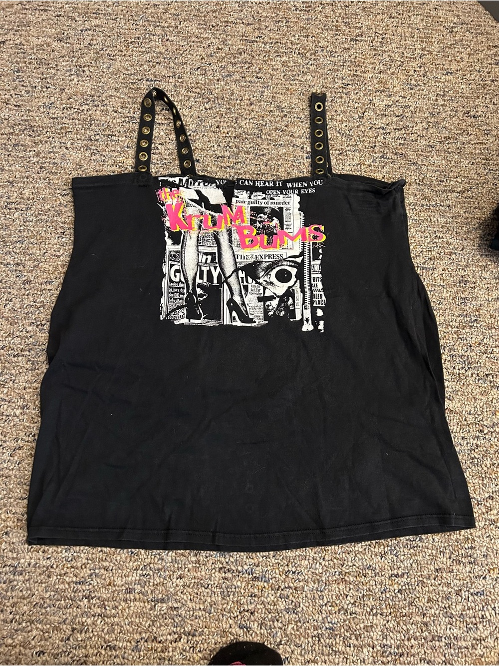Krum Bums Custom Grommet-Strap Tank Top